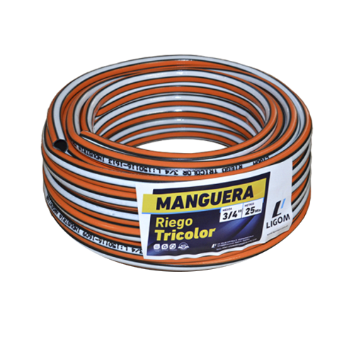MANGUERA RIEGO TRICOLOR STANDAR 1" X METRO