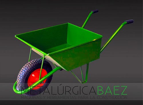 CARRETILLA REFORZADA 70 LITROS RUEDA NEUMATICA