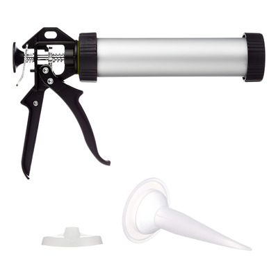 PISTOLA APLICADORA CUERPO ALUMINIO 300 ML.
