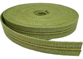 CINTA PERSIANA Nº 10 VERDE DE YUTE REFORZADA