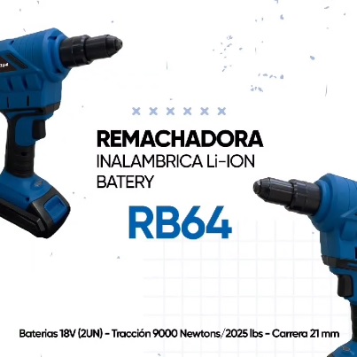 REMACHADORA INALAMBRICA LI-ON BATERY RB64